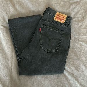 Levi’s Low Pro Straight Jeans - Black size 25